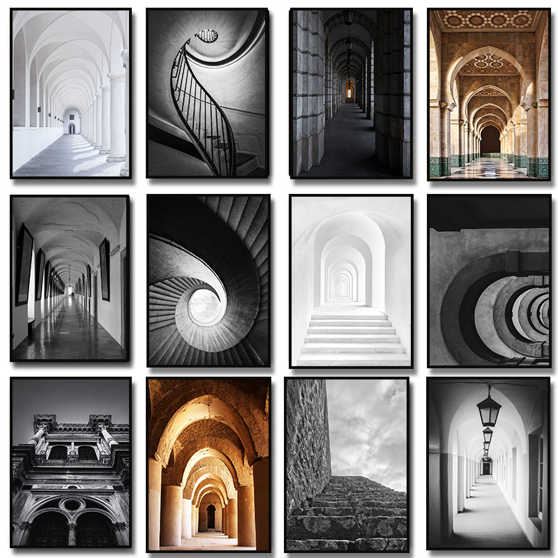 Photography Design - Современные абстрактные черно-белые эстетичные постеры с